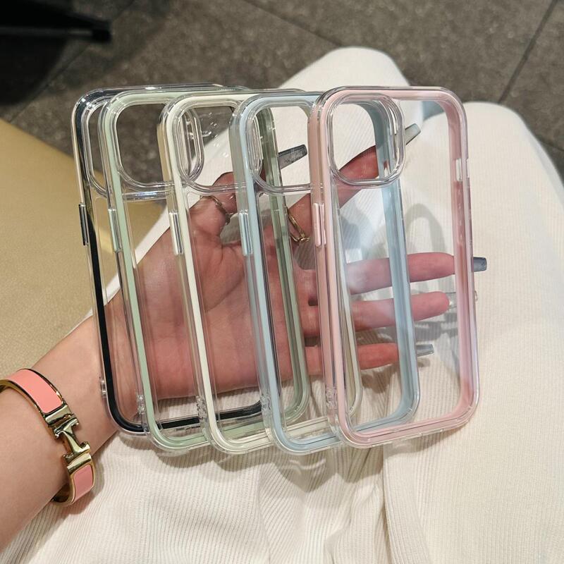 Colorful Three-In-One Case Suitable for Apple 16 Pro Max, iPhone 15 Pro, Simple Design for 13/12, New Huawei P70, Vivo 11, Xiaomi 15, Redmi Note 14, Honor, Oppo Reno 14