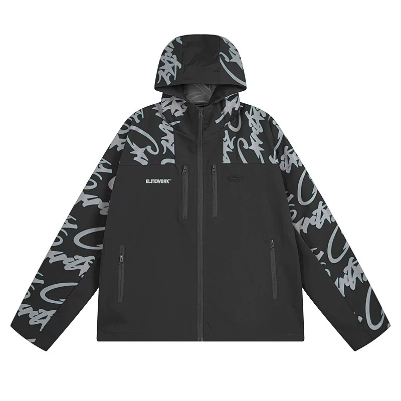 Кортези soft shell Elitework водонепроницаемая ветровка с отражающей вставкой, соединяющая демонический остров, куртка