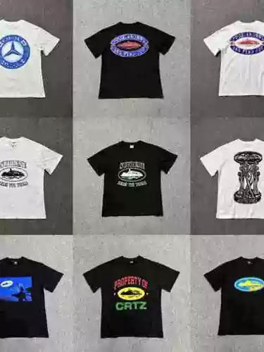 (Трансграничная торговля), мультяшная футболка с коротким рукавом подходит для мужчин и женщин для отдыха с круглым воротником, в американском стиле, оверсайз, короткий рукав