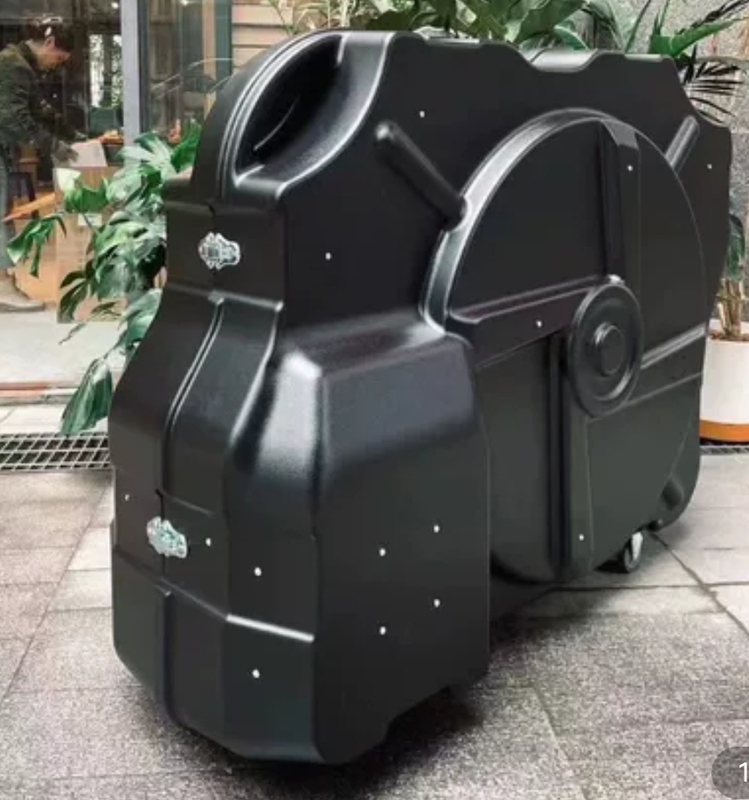 Hard-Shell Bicycle Transport Case for Road Bikes and Triathlon Bikes, No Need to Disassemble the Handlebars, Packing Bag, Universal Wheels, Shipping Box