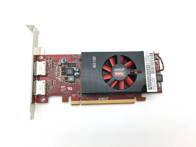 Original AMD FirePro W2100 2GB dual DP4K HD graphics card multi-screen card CAD graphic design