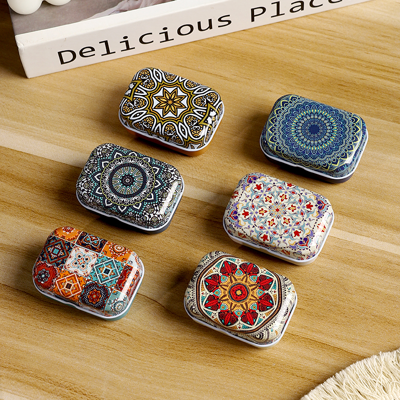 Flip-Top Mini Tin Box, Thickened Sealed Candy Box, Packaging Box, Empty Box, Portable Small Medicine Box, Jewelry Box