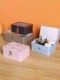 Storage box with lock household desktop jewelry cosmetic storage box tinplate box file password lock storage box