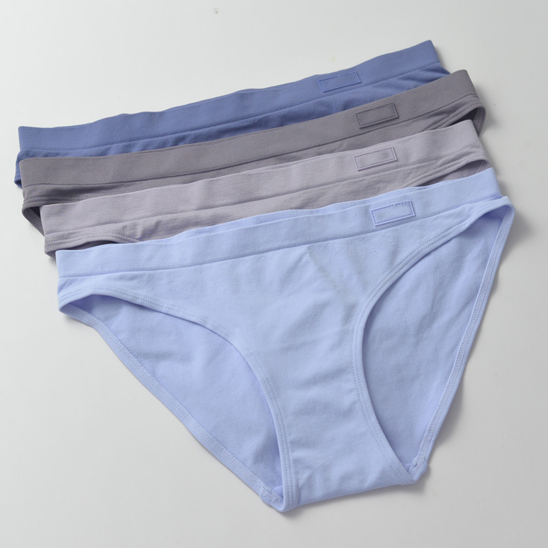 Recommended Women's Underwear Classic Sports Briefs Triangle Panties Yoga Simple Mid-Low Waist Summer Cut Label Small Size S
