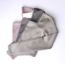 Autumn fitness clothes long sleeve navel short sports top yoga clothes U square collar sexy women running quick-dry tight fit