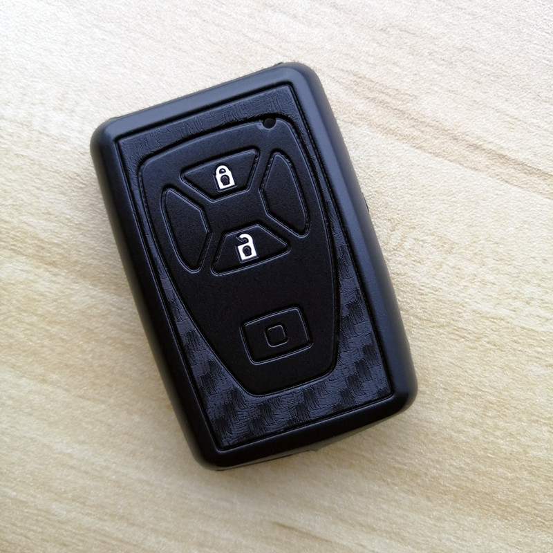 Suitable for ToyotaRAV4 Elfa Previa Overlord REIZ Yaris silicone key case carbon fiber pattern male
