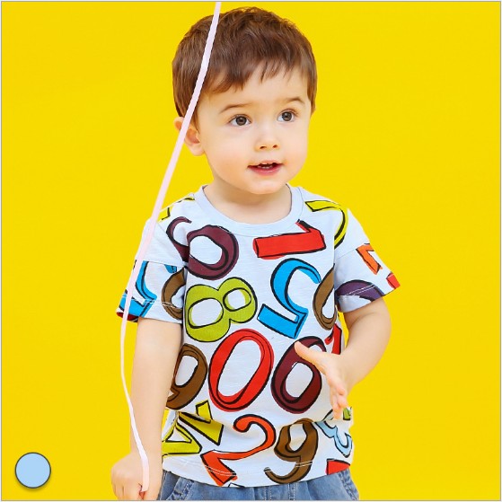 Zero also brand children clothing 2019 summer New pint full body digital printed male and female pure cotton round collar short sleeve T-shirt