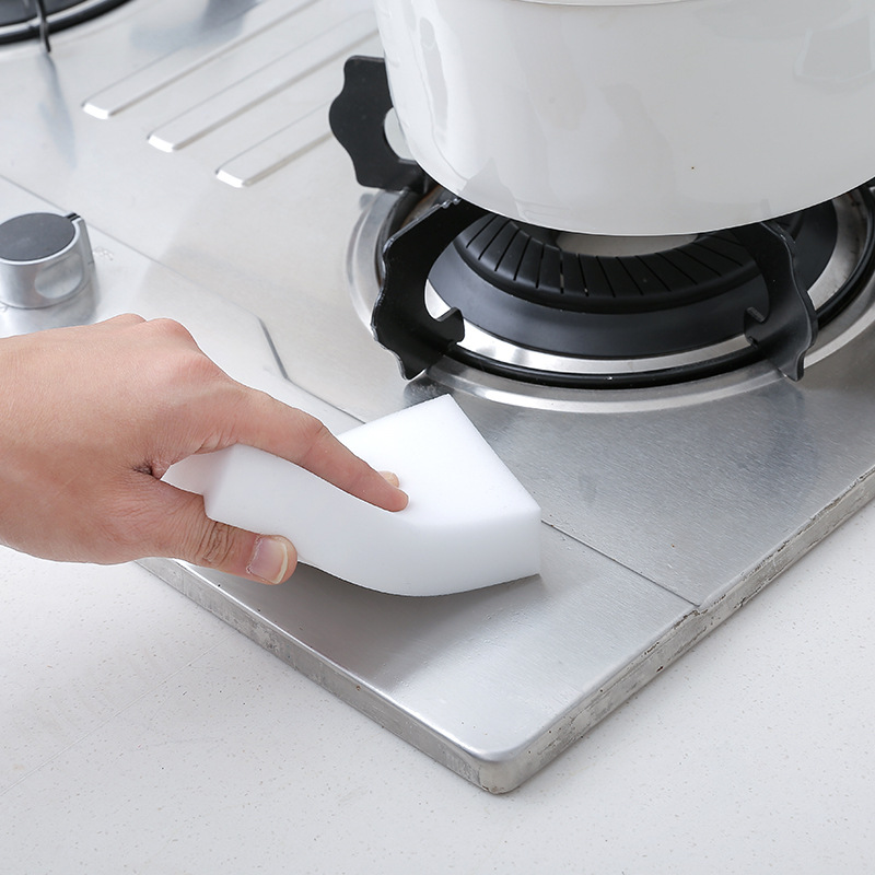Kitchen cleaning cloth Dish washing sponge Double-sided brush pot bottom artifact cleaning decontamination Emery magic to erase rust and black scale