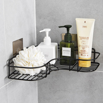 Bathroom non-punching corner rack toilet toilet wash rack toilet suction Wall tripod kitchen wall storage