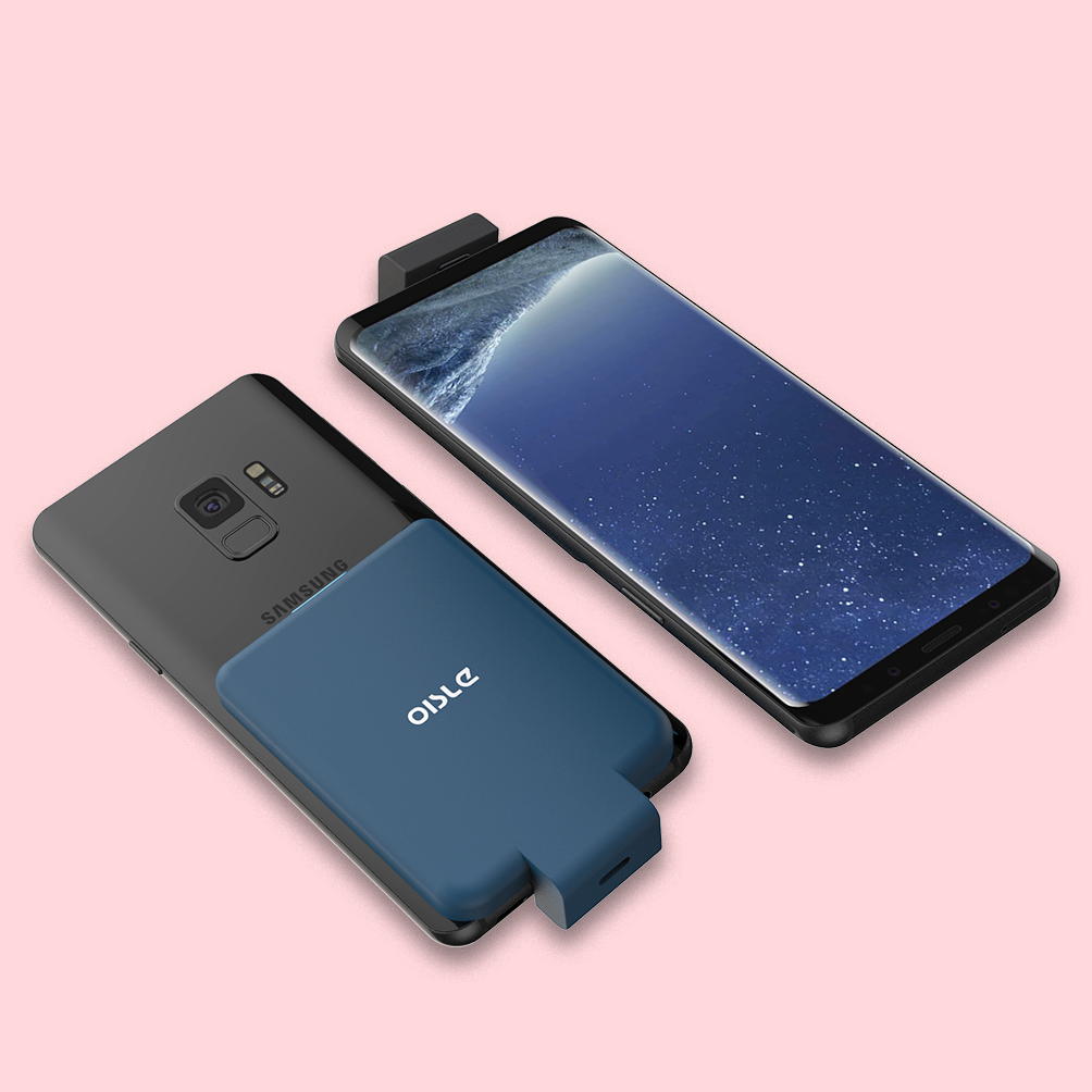 s7 Samsung pin kẹp s6edge điện không dây NOTE8 sạc Po mỏng S8S9 di động + OISLE - Ngân hàng điện thoại di động pin sạc dự phòng xiaomi gen 3