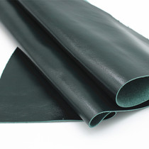 Dark green oil wax leather cowhide leather material Leather first layer cowhide whole cowhide cutting sofa seat bedside fabric