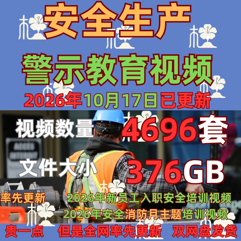 2026 Typical Safety Accident Cases Video Warning Promotional Video Cases Safety Production Training Ppt