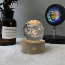 Universe Series Luminous Water Crystal Ball Small Night Light Bedroom Delivery Couple Boys Girlfriends Birthday Gifts Girl Valentines Day