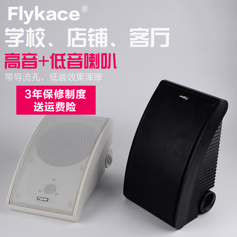 flykace wall-mounted fixed resistance speaker speaker classroom broadcasting system Supermarket dining room shop background music audio