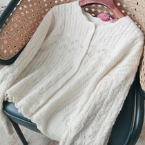  Middle-class positioning Luxury high-end knitted cardigan cashmere sweater short jacket female long-sleeved small man