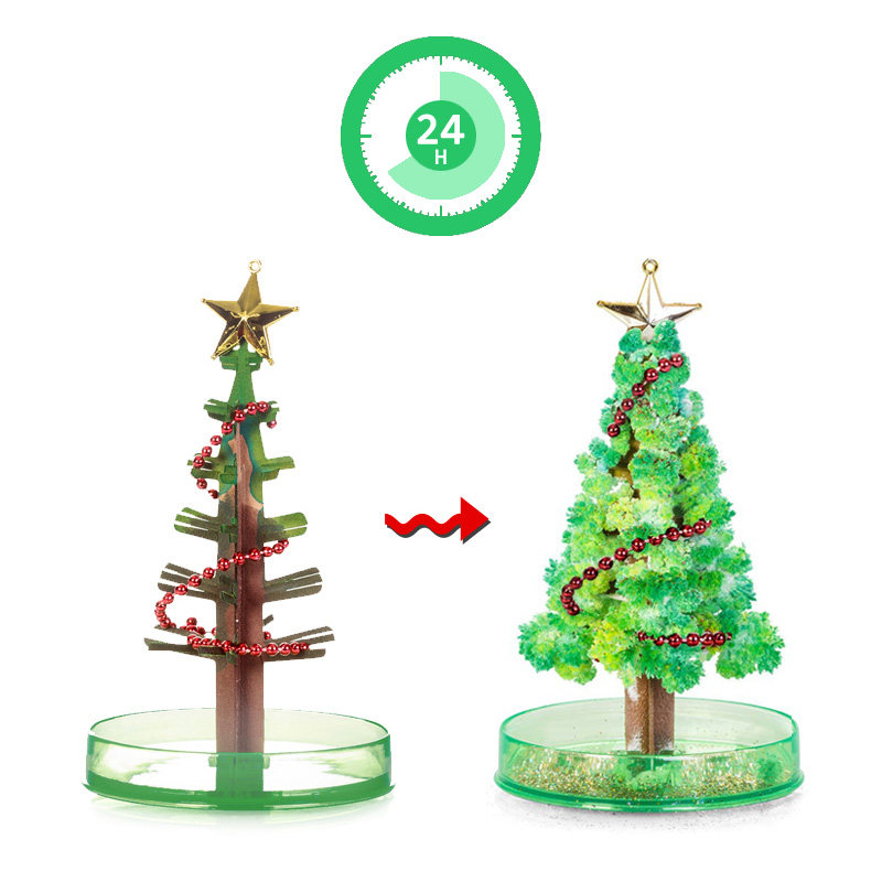 The magical magic paper tree that will bloom when it meets water The Christmas tree that will snow when it is water-raised Christmas tree potion Christmas gift