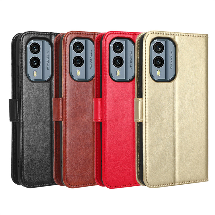 Suitable for Nokia X30 C31 Mobile Phone Case C30 Simple Business Flip Cover Card Slot Protective Leather Case New