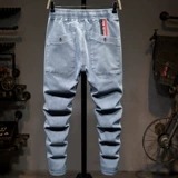 贝勒犀牛 Осенние джинсы, многоцветные штаны, эластичная талия, подходит для подростков