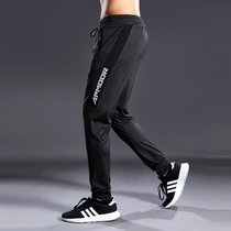 Sports trousers mens summer thin loose quick-drying breathable elastic running fitness training trousers closed small feet pants