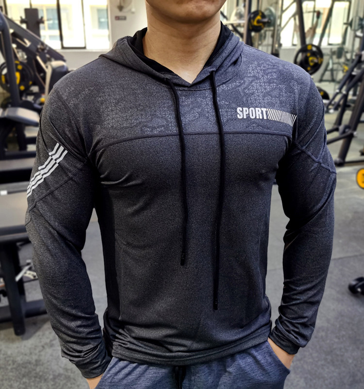 Sweatpants thick cotton T male spring autumn season loose speed dry even cap Long sleeves elastic casual fitness running training cover headgear