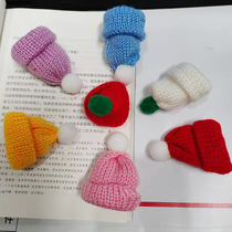 Cute Hair Line Knit Milk Tea Small Hat Doll Stick Candy Finger Cap Mini 61 Childrens Day Gift Decorations