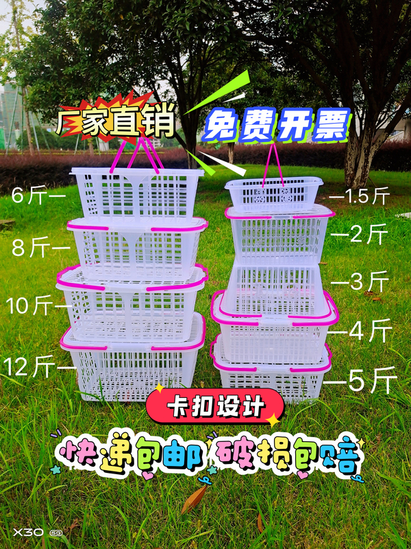 Free Shipping White Square Basket with Lid 0.5-6kg Strawberry Basket Egg Basket Loquat Bayberry Picking Portable Fruit Basket Free Shipping White Square Basket with Lid 0.5-6kg Strawberry Basket Egg Basket Loquat Bayberry Picking Portable Fruit Basket