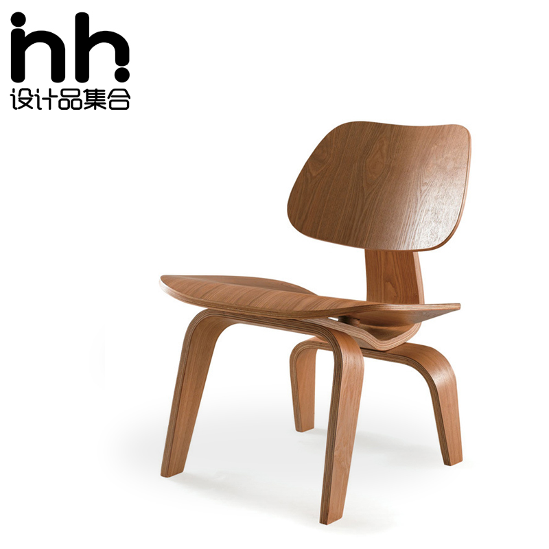 Eames puppy chair fashion creative low chair single chair leisure chair solid wood bent wood chair low stool designer chair