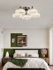 2025 New Mid-Century Style Living Room Lamp Main Light Walnut Color Dining Room High-End Eye Protection Lamp Creative Water Drop Chandelier