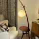 Medieval Coffee Table Floor Lamp Retro Grapefruit Solid Wood Side Table Living Room Lamp Designer Wabi-Sabi Style Fishing