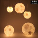 Nordic 3D Printed Moon Chandelier Large Planet Lamp Earth Lamp Kindergarten Chandelier Round Ball Children's Room Bedroom Chandelier