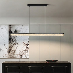 2025 New Model High-End Modern Minimalist Dining Room Main Light, Linear Pendant Light Above the Dining Table in the Tea Room
