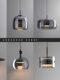 All-Copper Bedroom Bedside Small Pendant Light, Italian-Style High-End Modern Designer Light Luxury Glass Dining Room Bar Pendant Light