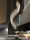 2022 Light Luxury Duplex Loft Open Staircase Chandelier Modern Minimalist New Style Villa Living Room Chandelier