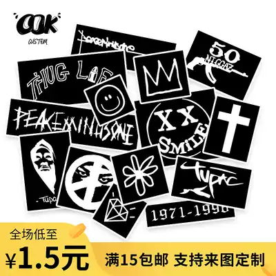 DIY sneakers custom scratch-off sticker template hollow inkjet masking GD hip-hop daisy smiley face hand-painted custom