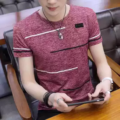 Quick-drying T-shirt men's round neck quick-drying exercise half-sleeve fattening and outdoor quick-drying short-sleeved running fat quick-drying clothes