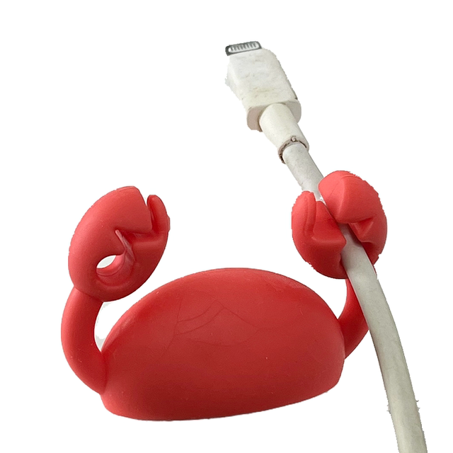 Crab Cable Organizer Desktop Data Cable Storage Mobile Phone Charging Cable Holder Charger Cable Clip Organizer