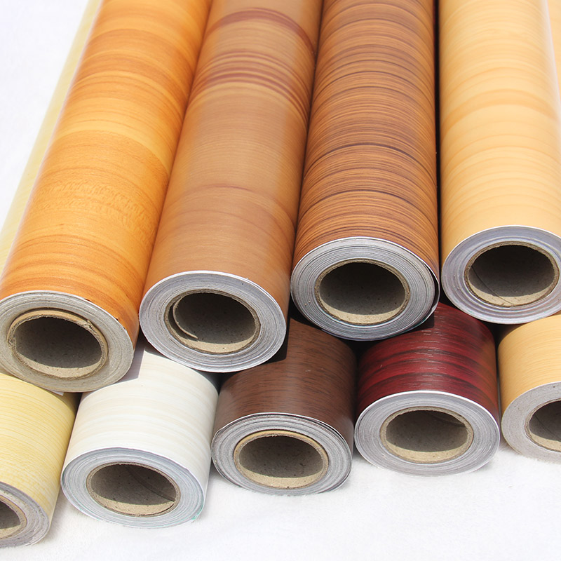 Bring your own back glue black wood grain Home Furniture Renovated stickers Self-adhesive wallpaper Self-adhesive wallpaper thickened Boeing soft-sheet clear cabin