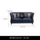 Ghế sofa da sang trọng kiểu Mỹ đơn giản Hồng Kông phong cách căn hộ nhỏ sang trọng mẫu phòng khách đặt kết hợp đồ nội thất bằng da nghệ thuật - Ghế sô pha