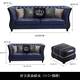 Ghế sofa da sang trọng kiểu Mỹ đơn giản Hồng Kông phong cách căn hộ nhỏ sang trọng mẫu phòng khách đặt kết hợp đồ nội thất bằng da nghệ thuật - Ghế sô pha