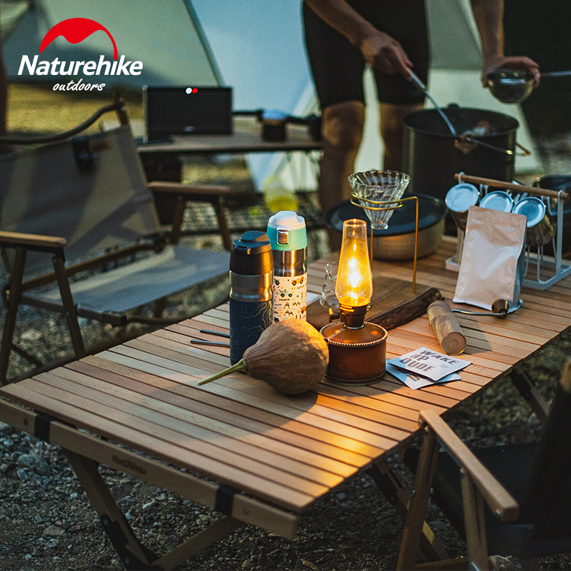 NH customer outside omelet table Folding table Camping solid wood picnic table Naturehike wood table