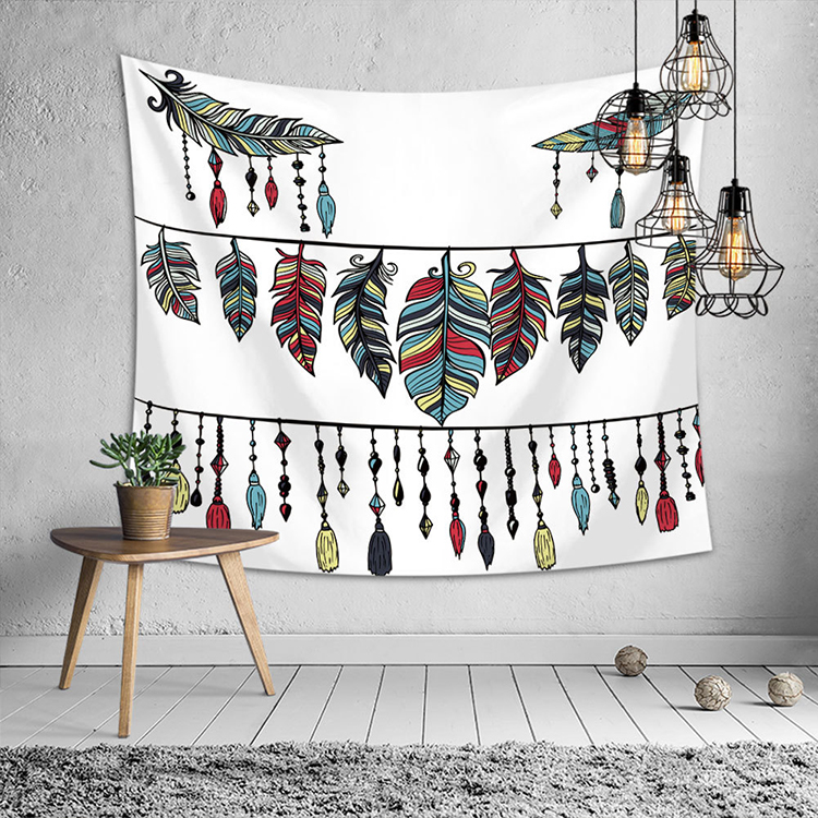 Lớn lưới đỏ chụp vải nền phong cách Bắc Âu hangcloth giấc mơ bắt trang trí tấm thảm trang trí phòng ngủ tấm thảm thảm vải decor
