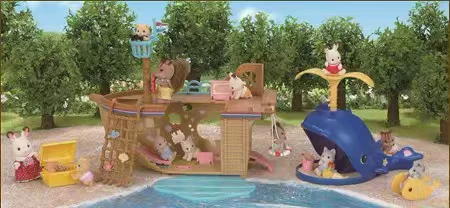 Японские Epoch Лесное семейство игрушки Sylvanian Families киты костюм
