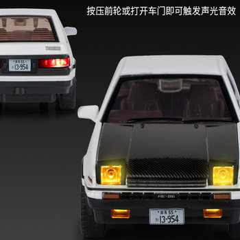 1 30 toyota ae86 alloy simulation car model