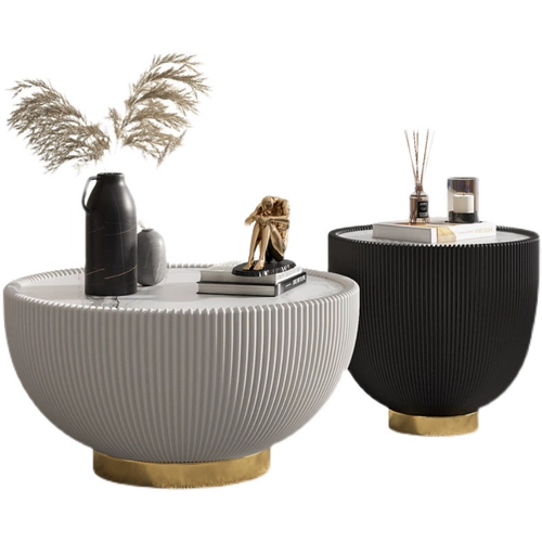 Северная рок на доске кофейный столик крупные ролики круглые, простые, современные легкие роскошные маленькие квартиры сеть черная чай