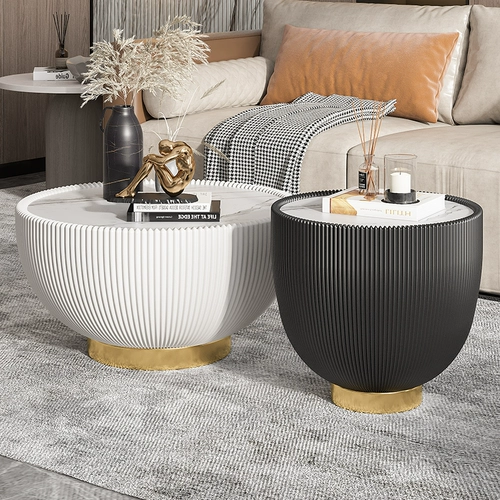 Северная рок на доске кофейный столик крупные ролики круглые, простые, современные легкие роскошные маленькие квартиры сеть черная чай