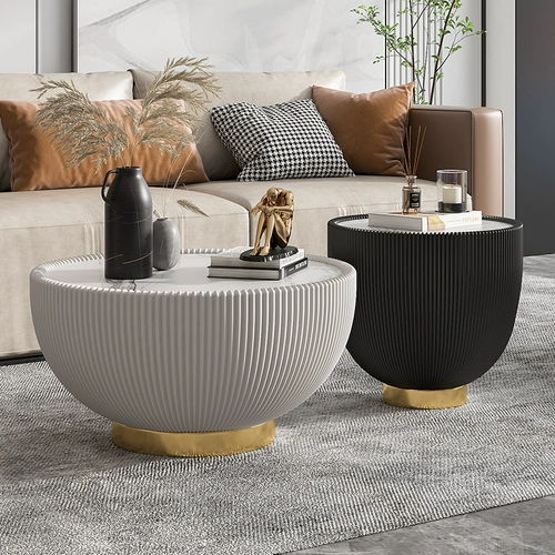 Северная рок на доске кофейный столик крупные ролики круглые, простые, современные легкие роскошные маленькие квартиры сеть черная чай