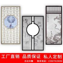 Screen partition wall simple modern mobile folding solid wood Chinese living room decoration partition Home Office