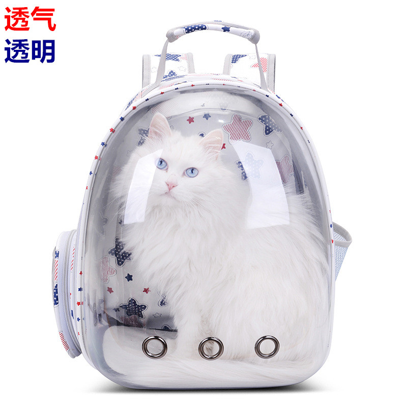 Cat bag going out portable fully transparent cat backpack cat school bag space capsule pet bag take-out cat bag cat supplies