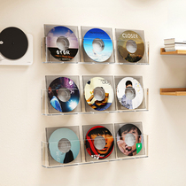 Black Gum Record Containing Shelf Wall-mounted Collection Weekly Jerene Disc Disc Tape Set box CD coffret coffret