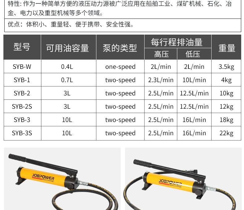 Jubang bán hàng trực tiếp CP700SYB cực cao áp thủy lực bơm tay bơm áp lực cầm tay bơm áp suất dầu bơm thủy lực bằng tay bơm nhông thủy lực